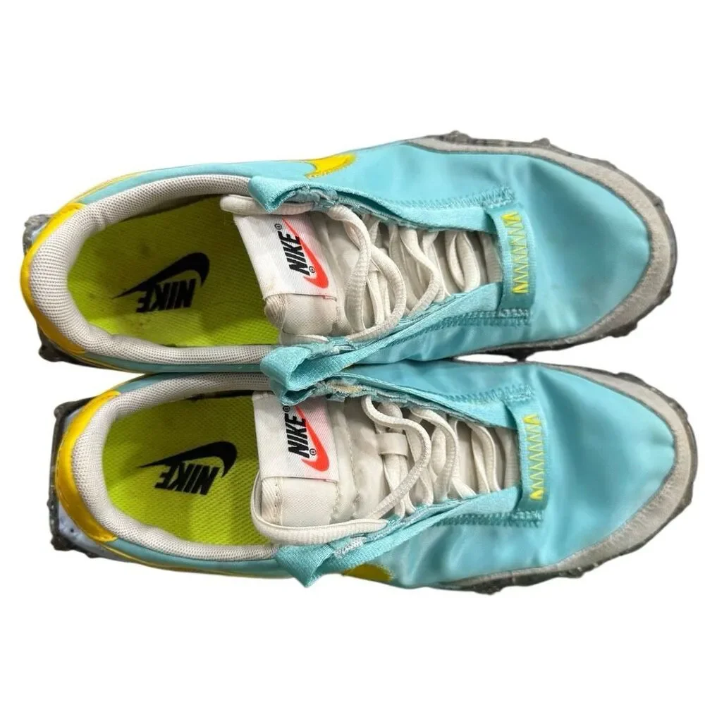 Nike Waffle Racer Crater Womens Sz 8.5 Mens 7 Bleached Aqua CT1983-400